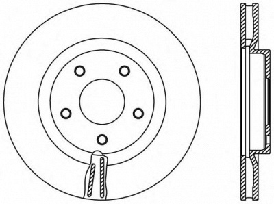 OPEN PARTS bdr240120 -  Тормозной диск